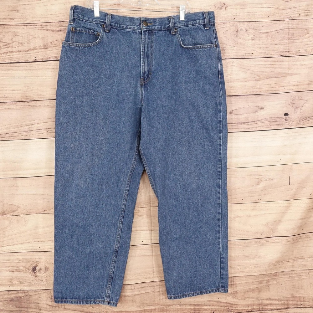 Kirkland Signature Jeans Mens 40x30 Blue Medium Wash Straight Denim